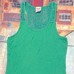 Lace Green Tank top